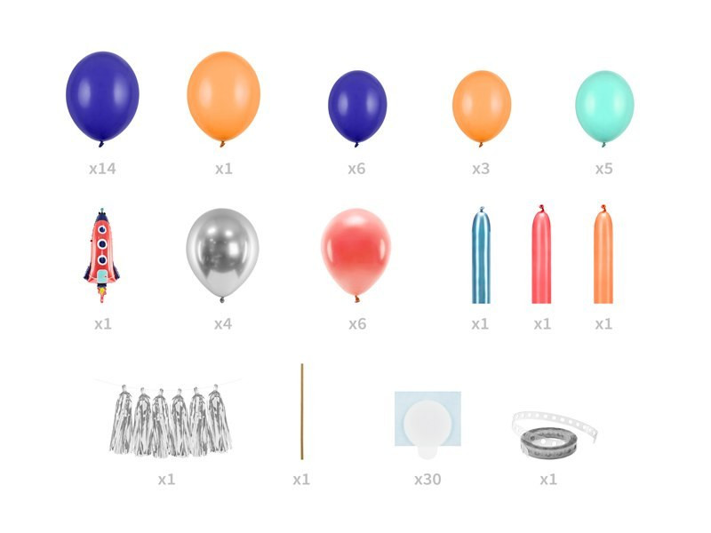 Girlanda balonowa Rakieta 154x130cm GBN9 PartyDeco